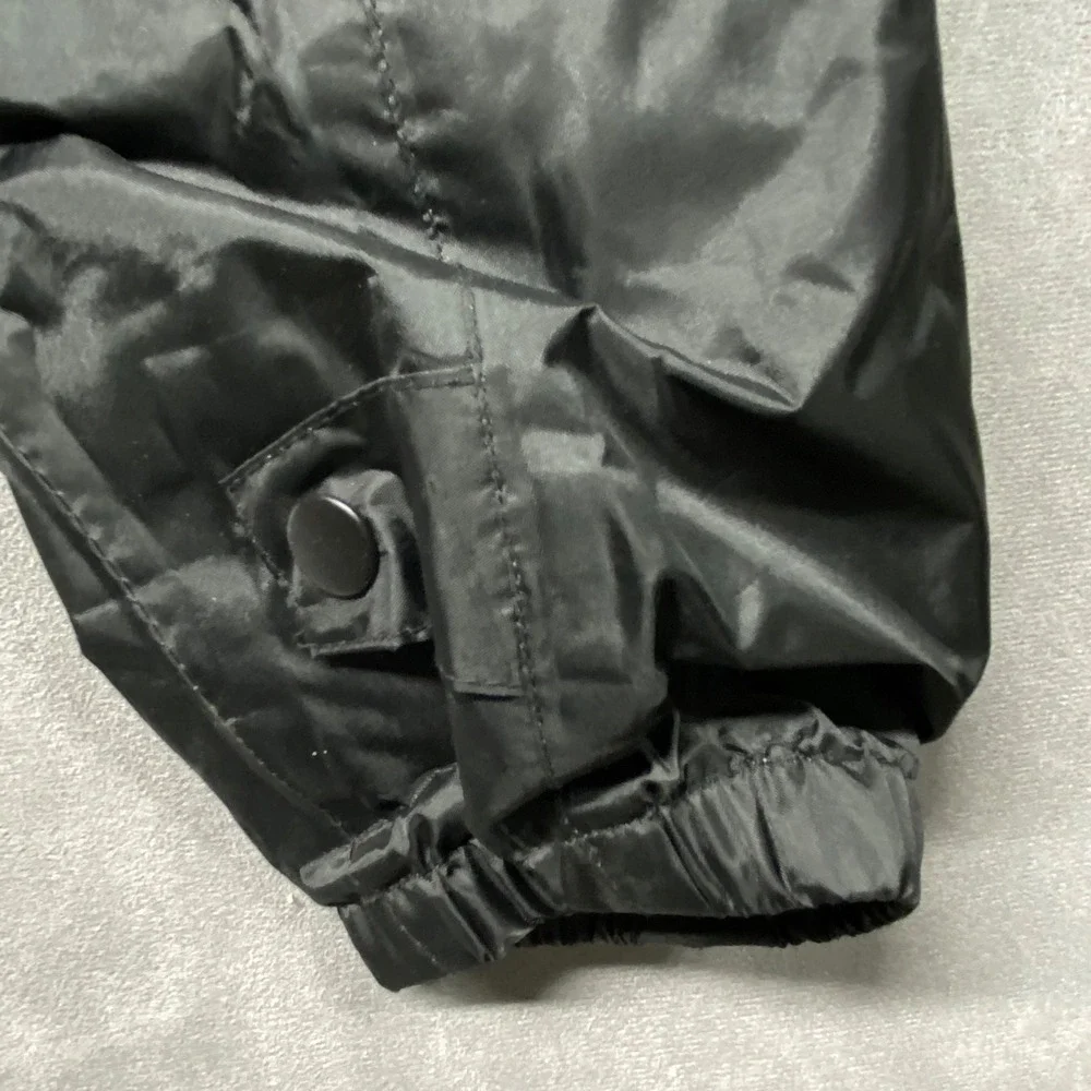 Harley Davidson Jacket Black L‎ Full Zip Nylon Lightweight Windbreaker Riding
